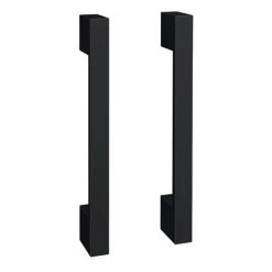 Apollo2 605mm Gloss Grey Compact Floor Standing Vanity Unit w. Matt Black Handles -Freestanding Vanity Units Shop APC2GFS6MB d2 460