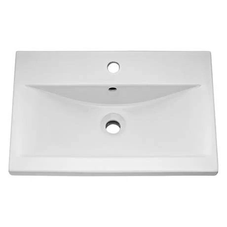 Arezzo 500 Matt Grey Floor Standing Vanity Unit with Matt Black Handles 2 Arezzo 500 Matt Grey Floor Standing Vanity Unit with Matt Black Handles - Image 2