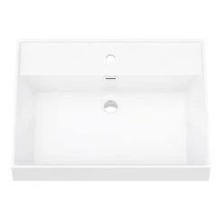 Arezzo Countertop Basin Unit - Concrete-Effect with Black Frame - 800mm inc. Basin -Freestanding Vanity Units Shop AZ8CB2D d3 460