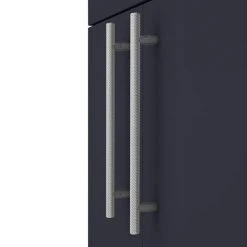 Arezzo Floor Standing Vanity Unit - Matt Blue - 500mm with Industrial Style Chrome Handles -Freestanding Vanity Units Shop AZB5FSVCHIS d2 460