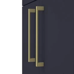 Arezzo 600 Matt Blue Floor Standing Vanity Unit with Brushed Brass Handles -Freestanding Vanity Units Shop AZB6FSVBB d2 460
