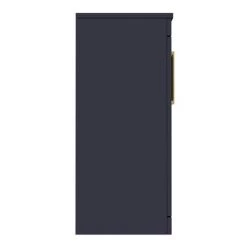 Arezzo Floor Standing Countertop Vanity Unit - Matt Blue - 600mm with Brushed Brass Handles -Freestanding Vanity Units Shop AZB6FSWBB D4 460