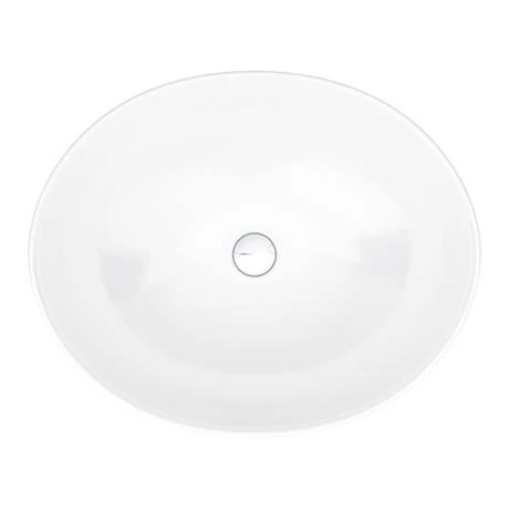 Arezzo Countertop Basin Unit - Blue with Brushed Brass Handles - 600mm inc. Basin 4 Arezzo Countertop Basin Unit - Blue with Brushed Brass Handles - 600mm inc. Basin - Image 4