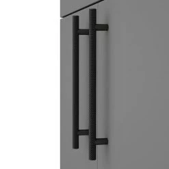 Arezzo Floor Standing Vanity Unit - Matt Grey - 500mm with Industrial Style Black Handles 6 Arezzo Floor Standing Vanity Unit - Matt Grey - 500mm with Industrial Style Black Handles -Freestanding Vanity Units Shop AZG5FSVMBIS d2 460