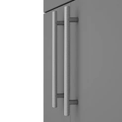 Arezzo Floor Standing Vanity Unit - Matt Grey - 600mm with Industrial Style Chrome Handles 8 Arezzo Floor Standing Vanity Unit - Matt Grey - 600mm with Industrial Style Chrome Handles -Freestanding Vanity Units Shop AZG6FSVCHIS d2 460