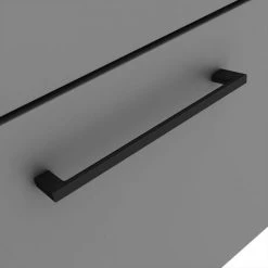 Arezzo 600 Matt Grey Floor Standing 2-Drawers Vanity Unit with Matt Black Handles 5 Arezzo 600 Matt Grey Floor Standing 2-Drawers Vanity Unit with Matt Black Handles -Freestanding Vanity Units Shop AZG6FSVMB2D d1 460