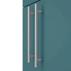 Arezzo Floor Standing Vanity Unit - Matt Green - 600mm with Industrial Style Chrome Handles -Freestanding Vanity Units Shop AZTG6FSVCHIS d2 460