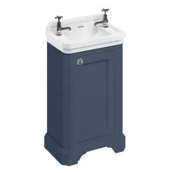 Burlington Freestanding Cloakroom Vanity Unit & Basin - Blue
