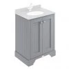 Bayswater Plummett Grey 600mm 2 Door Basin Cabinet Only