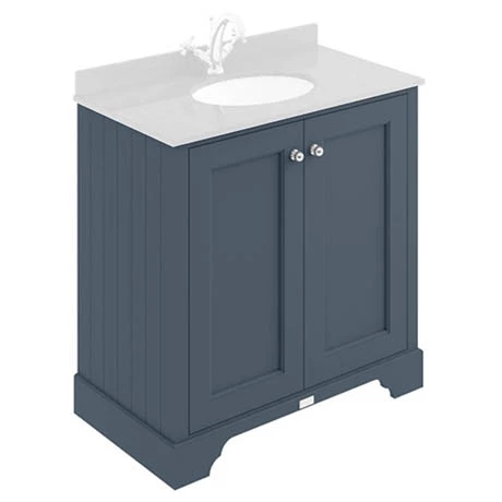 Bayswater Stiffkey Blue 800mm 2 Door Basin Cabinet Only 1 Bayswater Stiffkey Blue 800mm 2 Door Basin Cabinet Only