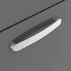 Brooklyn 600mm Gloss Grey Vanity Unit - Floor Standing 2 Drawer Unit -Freestanding Vanity Units Shop BFS62DGG d2 460