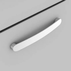 Brooklyn 600 Grey Mist Floor Standing 2 Drawer Vanity Unit with Thin-Edge Basin -Freestanding Vanity Units Shop BFS62DGMTE d3 460