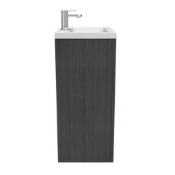 Brooklyn 600mm Black Vanity Unit - Floor Standing 2 Door Unit -Freestanding Vanity Units Shop BFS6BLK D6 460