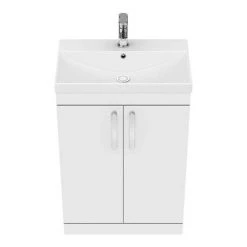 Brooklyn 600 Gloss White Floor Standing Vanity Unit with Thin-Edge Basin 10 Brooklyn 600 Gloss White Floor Standing Vanity Unit with Thin-Edge Basin -Freestanding Vanity Units Shop BFS6WHTTE d4 460