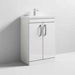 Brooklyn 600 Gloss White Floor Standing Vanity Unit with Thin-Edge Basin 9 Brooklyn 600 Gloss White Floor Standing Vanity Unit with Thin-Edge Basin -Freestanding Vanity Units Shop BFS6WHTTE nd3 460