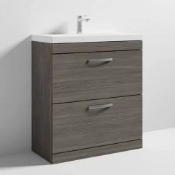 Brooklyn 800 Grey Avola Floor Standing Vanity Unit with Thin-Edge Basin 7 Brooklyn 800 Grey Avola Floor Standing Vanity Unit with Thin-Edge Basin -Freestanding Vanity Units Shop BFS8GATE nd3 460