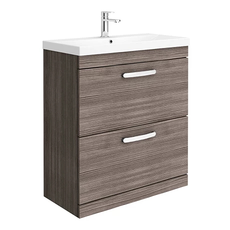 Brooklyn 800 Grey Avola Floor Standing Vanity Unit with Thin-Edge Basin 1 Brooklyn 800 Grey Avola Floor Standing Vanity Unit with Thin-Edge Basin