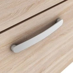 Brooklyn 600mm Natural Oak Vanity Unit - Floor Standing 2 Drawer Unit -Freestanding Vanity Units Shop Brooklyn Handle Drawer Oak 3 460