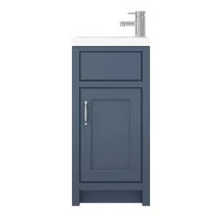 Chatsworth Traditional Blue Small Vanity - 400mm Wide -Freestanding Vanity Units Shop C400BLU d2n 460