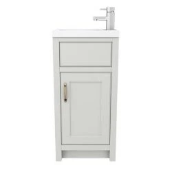Chatsworth Traditional Grey Small Vanity - 400mm Wide -Freestanding Vanity Units Shop C400GRY nd2 460