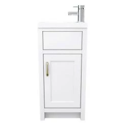 Chatsworth Traditional White Small Vanity - 400mm Wide 10 Chatsworth Traditional White Small Vanity - 400mm Wide -Freestanding Vanity Units Shop C400WHT n d2 460
