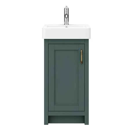 Chatsworth Traditional Green Vanity - 425mm Wide 3 Chatsworth Traditional Green Vanity - 425mm Wide - Image 3