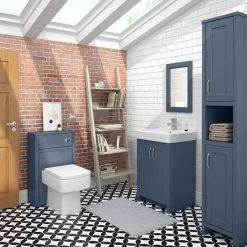 Chatsworth Traditional Blue Vanity - 560mm Wide -Freestanding Vanity Units Shop C560BLU d2n 460