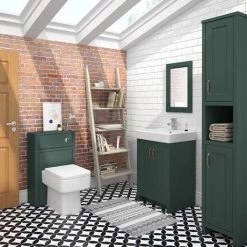 Chatsworth Traditional Green Vanity - 560mm Wide 8 Chatsworth Traditional Green Vanity - 560mm Wide -Freestanding Vanity Units Shop C560GRN d2 460