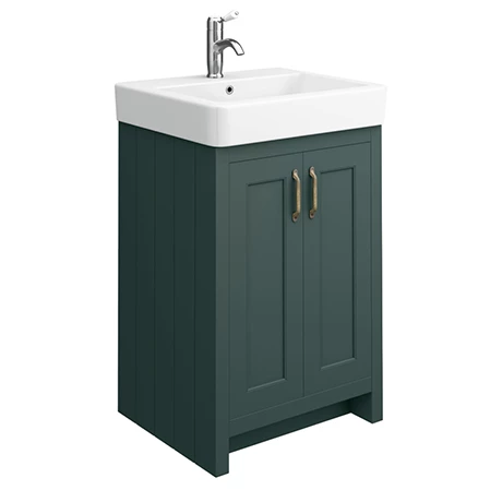 Chatsworth Traditional Green Vanity - 560mm Wide 1 Chatsworth Traditional Green Vanity - 560mm Wide