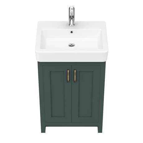 Chatsworth Traditional Green Vanity - 560mm Wide 6 Chatsworth Traditional Green Vanity - 560mm Wide - Image 6