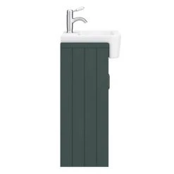 Chatsworth Traditional Green Semi-Recessed Vanity - 600mm Wide -Freestanding Vanity Units Shop C600SRGRN d3 460