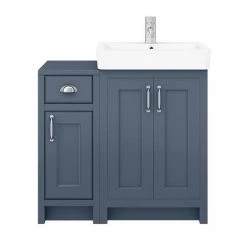 Chatsworth Traditional Blue 560mm Vanity Sink + 300mm Cupboard Unit 10 Chatsworth Traditional Blue 560mm Vanity Sink + 300mm Cupboard Unit -Freestanding Vanity Units Shop C825BLU n d4 460