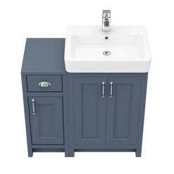 Chatsworth Traditional Blue 560mm Vanity Sink + 300mm Cupboard Unit 11 Chatsworth Traditional Blue 560mm Vanity Sink + 300mm Cupboard Unit -Freestanding Vanity Units Shop C825BLU n d5 460