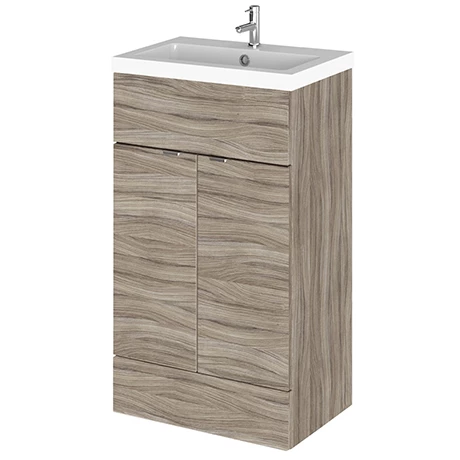 Hudson Reed Fusion Driftwood 505x360mm Vanity Unit & Basin 1 Hudson Reed Fusion Driftwood 505x360mm Vanity Unit & Basin