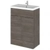 Hudson Reed Fusion Grey Avola 605x360mm Vanity Unit & Basin