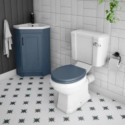Chatsworth Traditional Blue Corner Vanity Unit with Matt Black Handle 6 Chatsworth Traditional Blue Corner Vanity Unit with Matt Black Handle -Freestanding Vanity Units Shop CHATCRNBLUMB d2 460