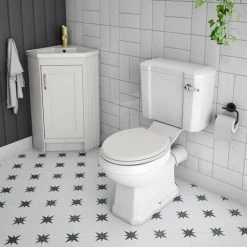 Chatsworth Traditional Grey Corner Vanity Unit -Freestanding Vanity Units Shop CHATCRNGRY d2 460