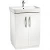 Tavistock Compass 600mm Freestanding Unit & Basin - Gloss White