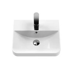 Cruze 400mm Curved Gloss White Vanity Unit -Freestanding Vanity Units Shop CRZ4VW d3 460