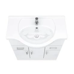 Cove White 750mm Vanity Unit -Freestanding Vanity Units Shop CV750 D4 460