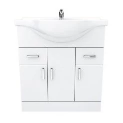 Cove White 750mm Vanity Unit -Freestanding Vanity Units Shop CV750 D5 460