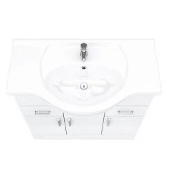 Cove White 850mm Vanity Unit -Freestanding Vanity Units Shop CV850 D4 460