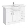 Cove White 1050mm Large Vanity Unit