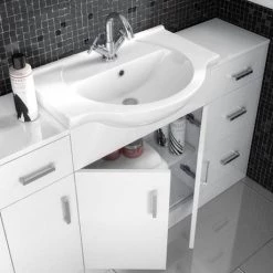 Cove White 1200mm Large Vanity Unit -Freestanding Vanity Units Shop Cove White 1200mm Large Vanity Unit d1 460