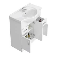 Cove White 750mm Vanity Unit -Freestanding Vanity Units Shop Cove White 750mm Vanity Unit d4 460