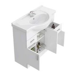 Cove White 850mm Vanity Unit -Freestanding Vanity Units Shop Cove White 850mm Vanity Unit d3 460