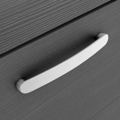 Brooklyn 1205mm Black Double Basin 4 Drawer Vanity Unit -Freestanding Vanity Units Shop DBFS12BLK4D nd2 460