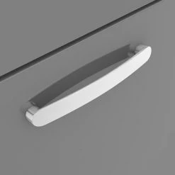 Brooklyn 1205mm Gloss Grey Double Basin 4 Drawer Vanity Unit -Freestanding Vanity Units Shop DBFS12GG4D d2 460