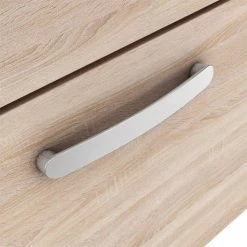 Brooklyn 1205mm Natural Oak Double Basin 4 Drawer Vanity Unit -Freestanding Vanity Units Shop DBFS12N4D D3N 460