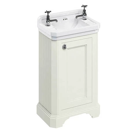 Burlington Freestanding Cloakroom Vanity Unit & Basin - Sand 1 Burlington Freestanding Cloakroom Vanity Unit & Basin - Sand